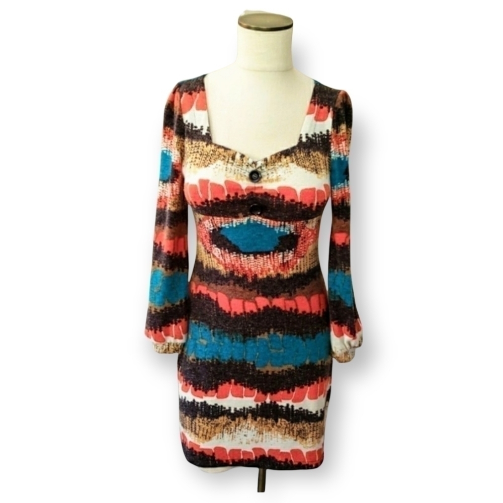 Aryeh | S long sleeve sweater dress fall colors